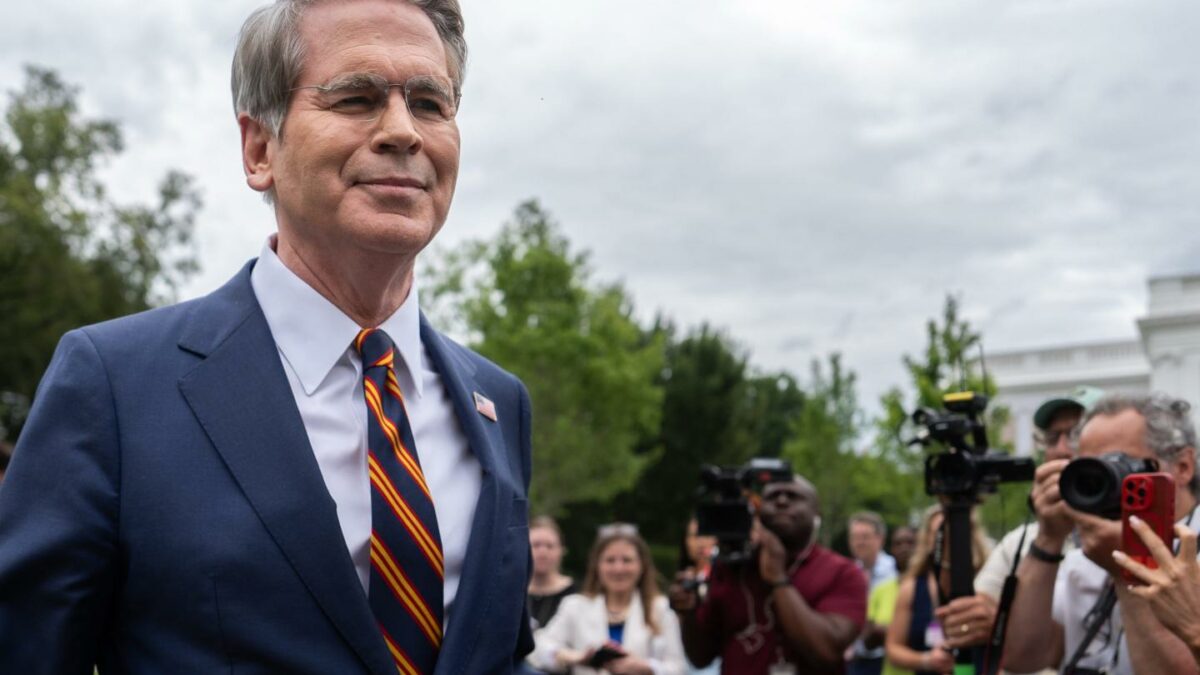 Treasury Secretary Scott Bessent outside the White House, Thursday, July 30, 2026.