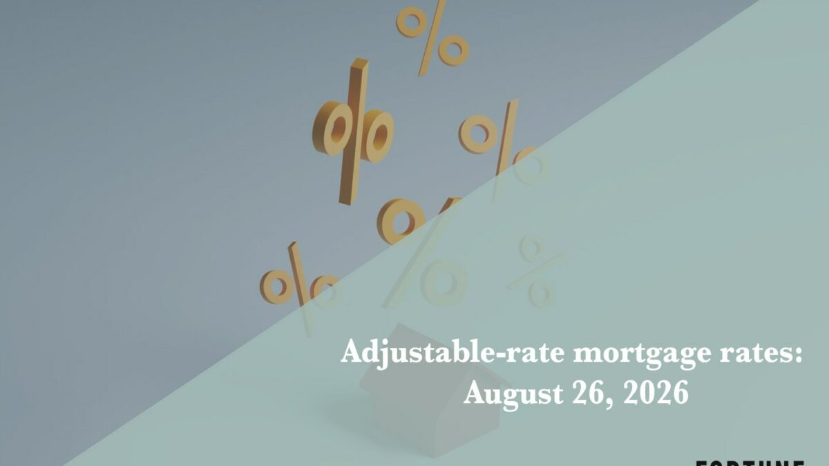Current ARM mortgage rates report for Aug. 26, 2026
