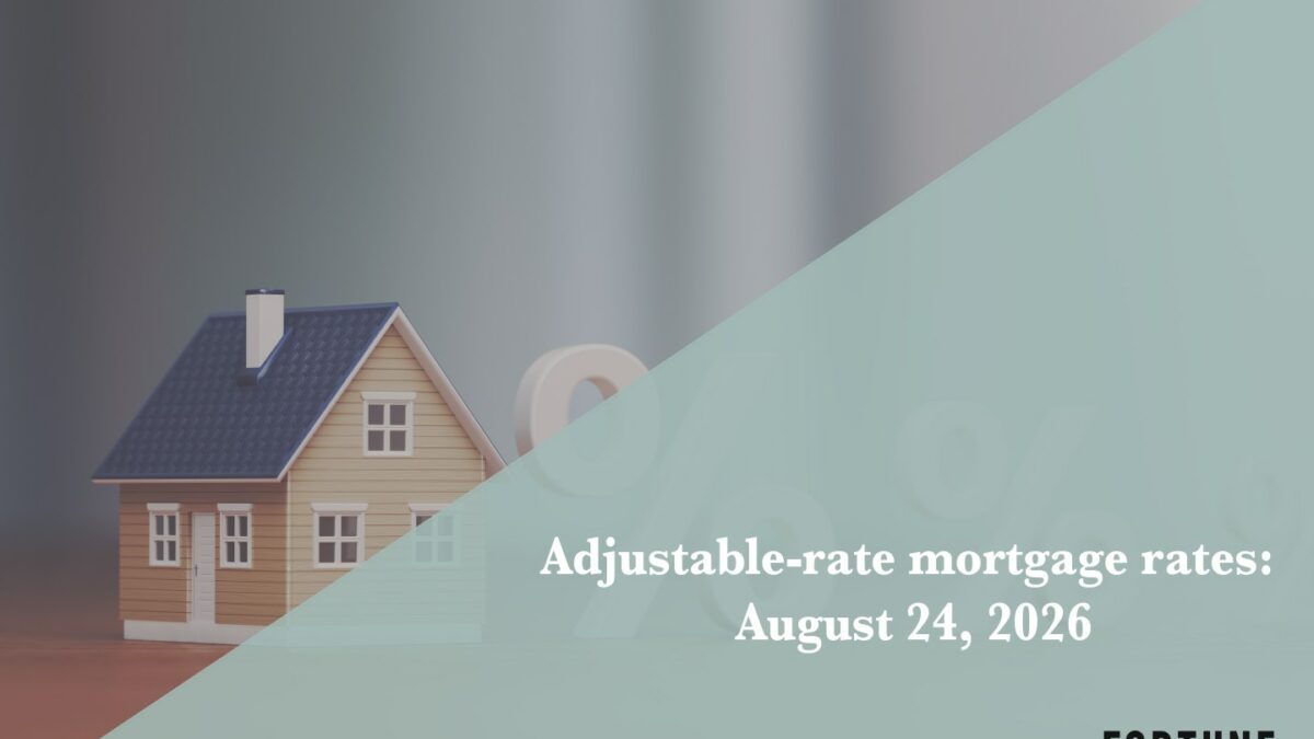 Current ARM mortgage rates report for Aug. 24, 2026