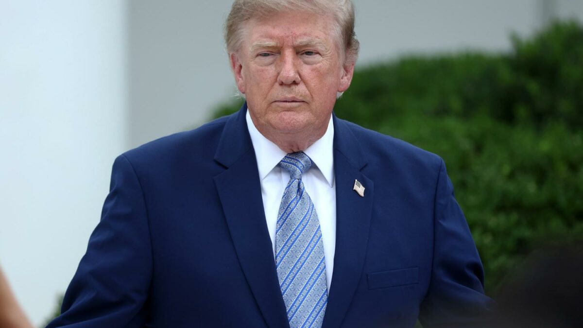 President Donald Trump in the Rose Garden of the White House on August 20, 2026.