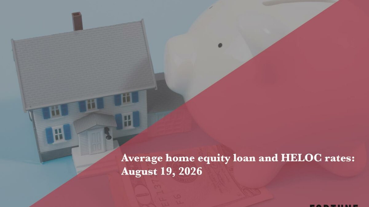 Home equity loan and HELOC rates: Aug. 19, 2026