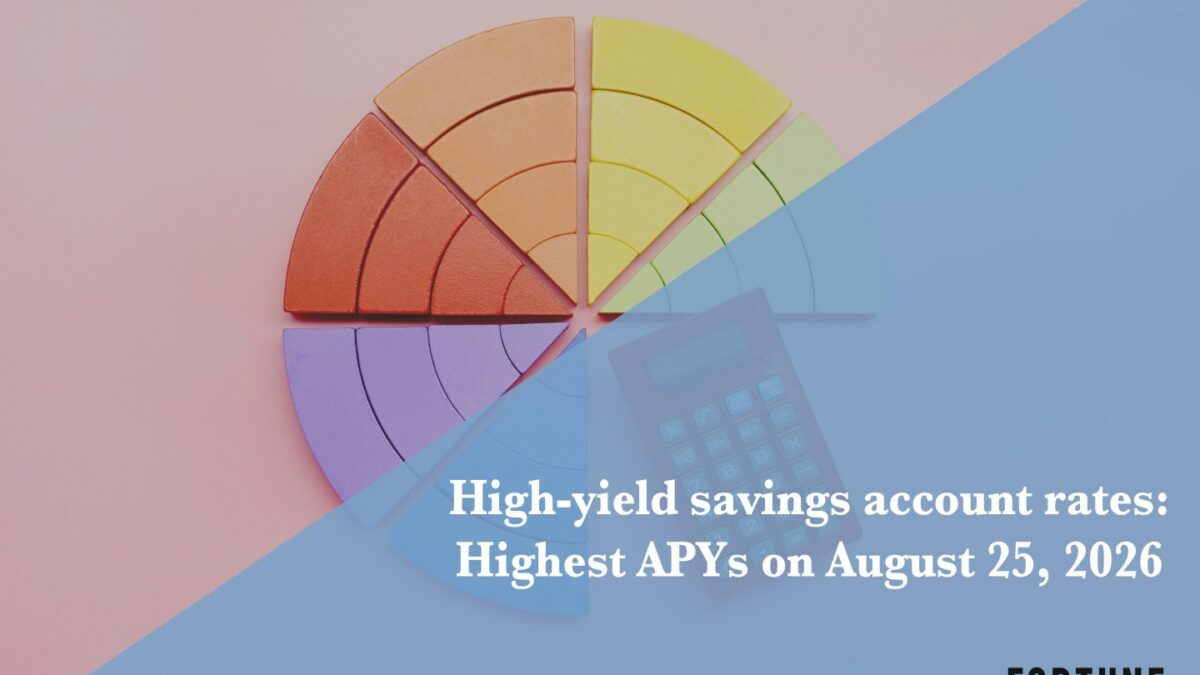The top high-yield savings rates: Up to 4.50% on Aug. 25, 2026