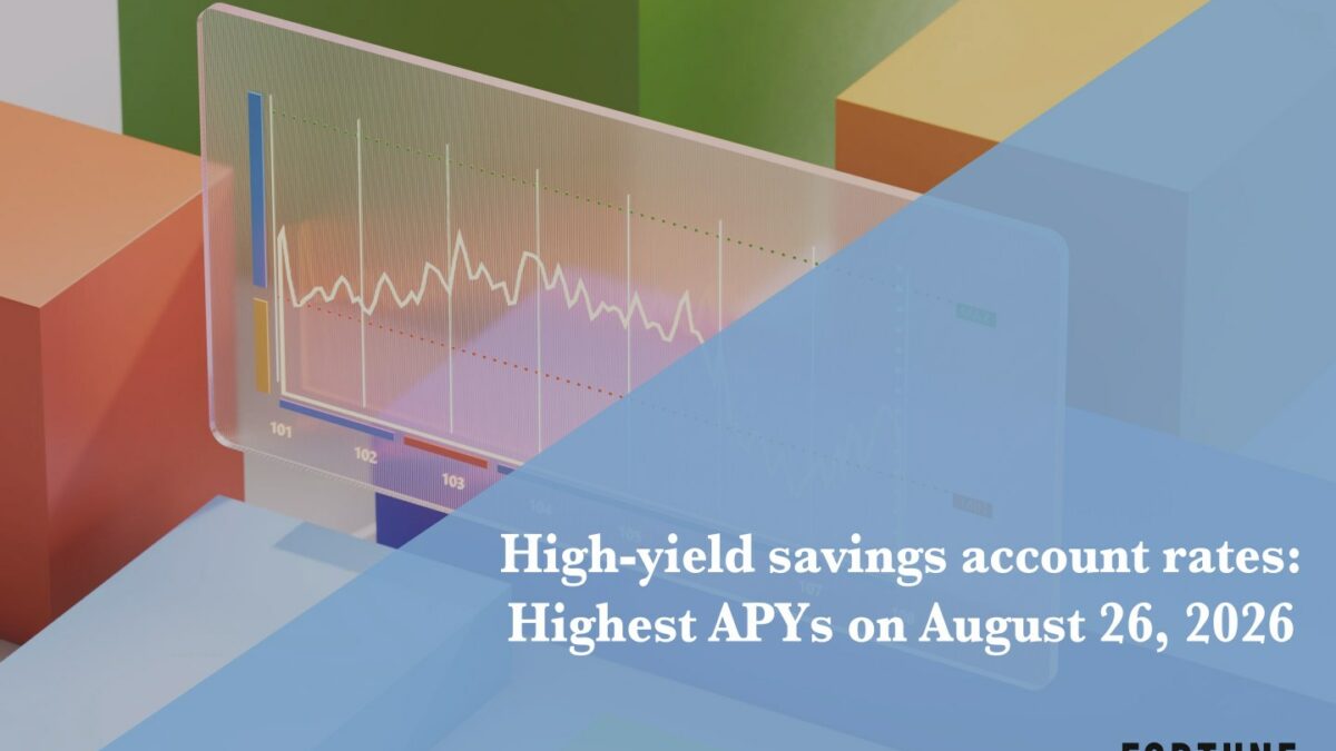 Top high-yield savings rates: Up to 4.50% on Aug. 26, 2026