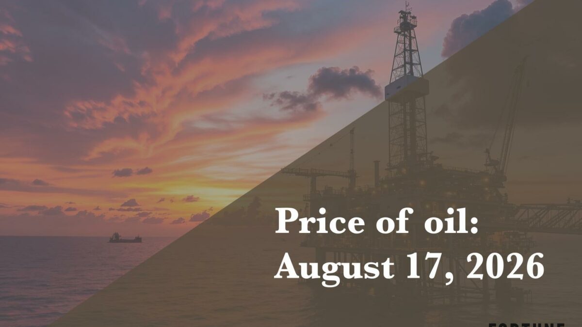 Current price of oil as of Aug. 17, 2026