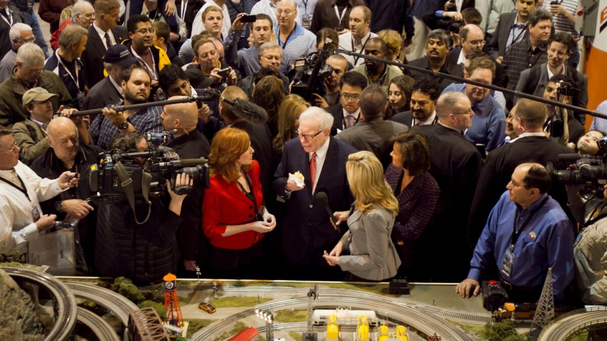 Warren Buffett in Omaha, Neb., April 30, 2011, prior to presiding over the annual Berkshire Hathaway shareholders meeting.