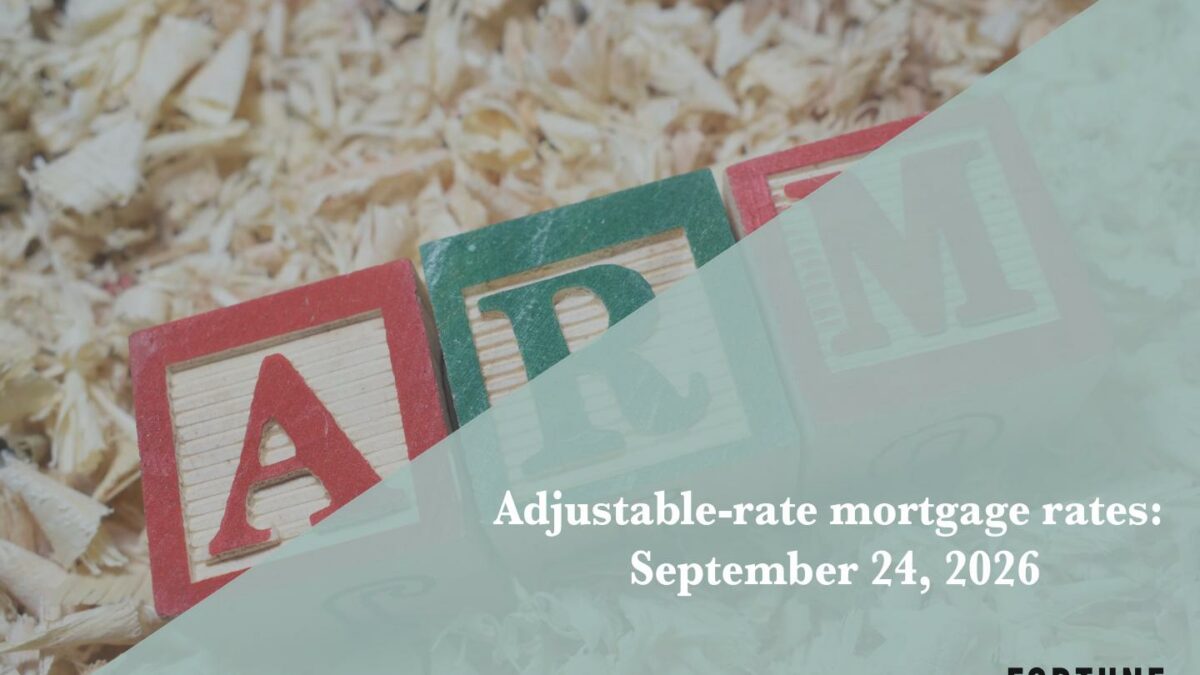 Current ARM mortgage rates report for Sept. 24, 2026
