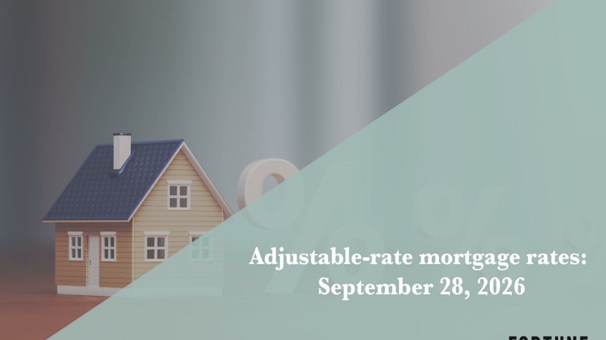 Current ARM mortgage rates report for Sept. 28, 2026