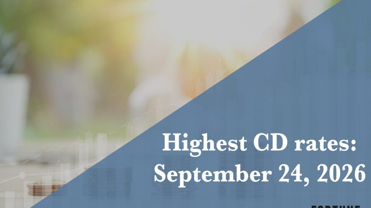 Top CD rates today, Sept. 24, 2026: Lock in up to up to 4.95%