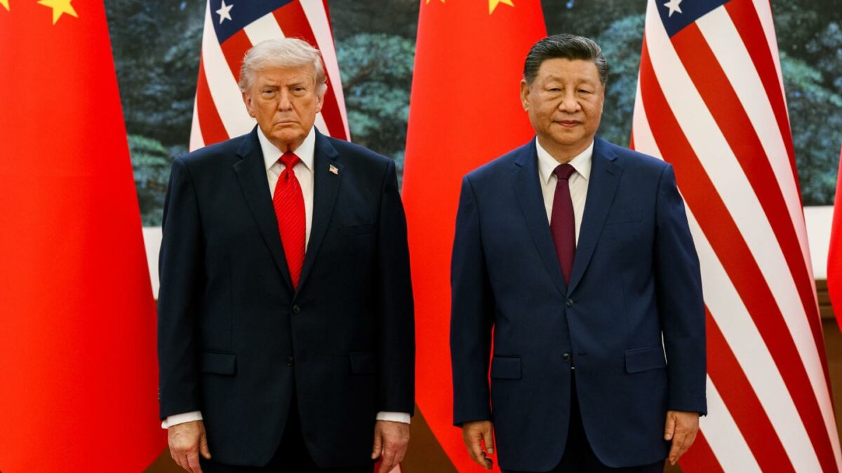 President Donald Trump meets with Chinese President Xi Jinping in Beijing, China on May 14, 2026.
