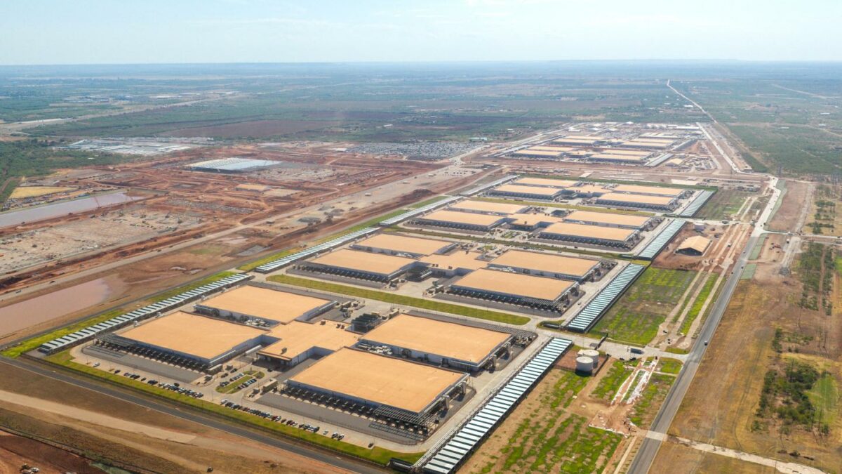 A data center in Abilene, Texas.