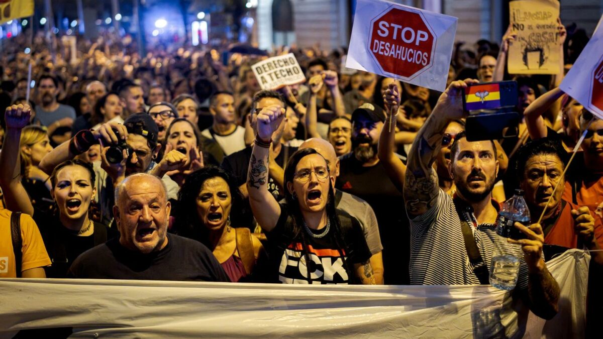 An 87-year-old woman was evicted via stretcher from a Madrid apartment she lived in for decades, sparking mass protest against Spain’s housing crisis