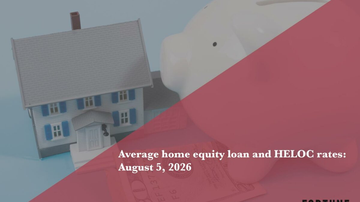 Today’s home equity loan and HELOC rates, Aug. 5, 2026