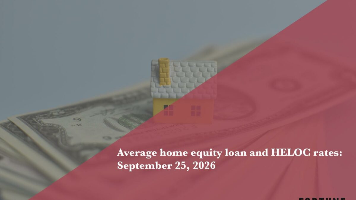 Home equity loan and HELOC rates, Sept. 25, 2026