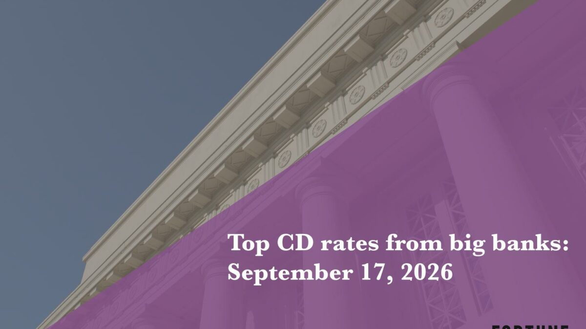 Top CD rates from major banks Sept. 17, 2026: Chase CDs, Bank of America CDs, Citibank CDs, and more