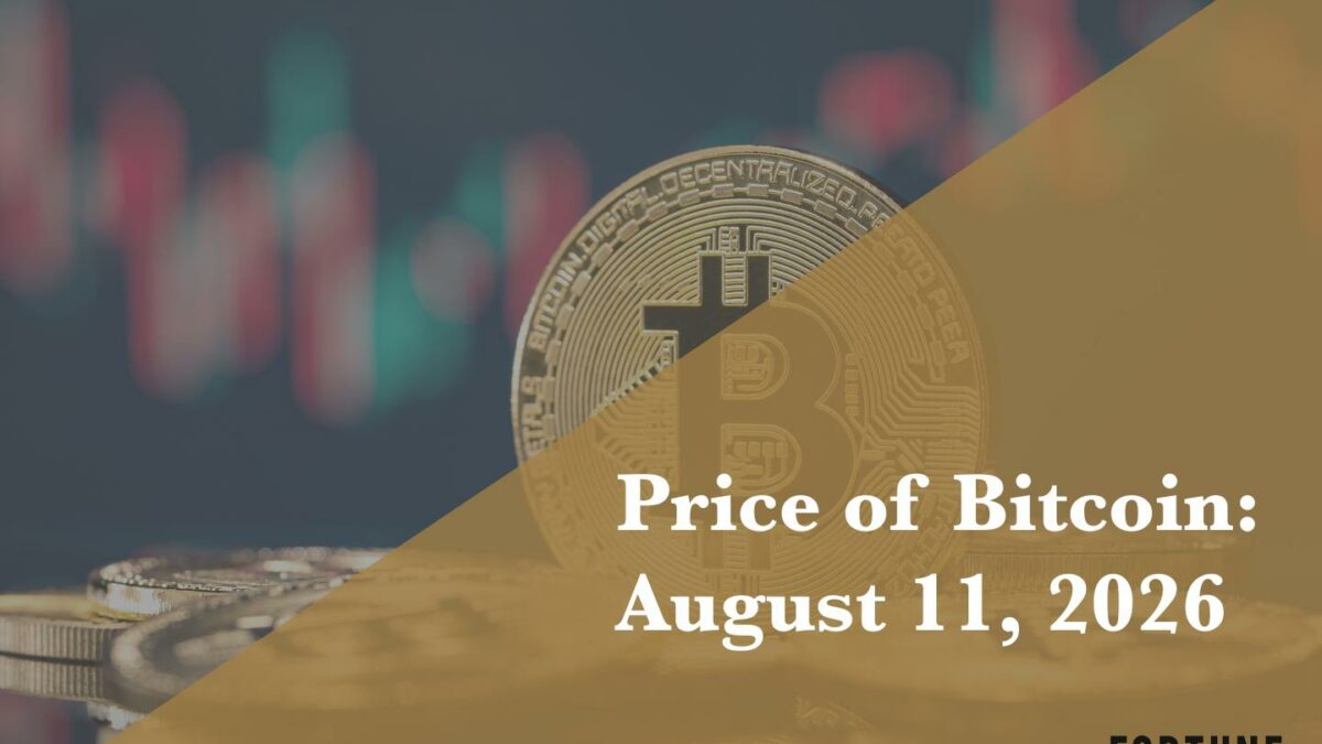 Current price of Bitcoin for Aug. 11, 2026