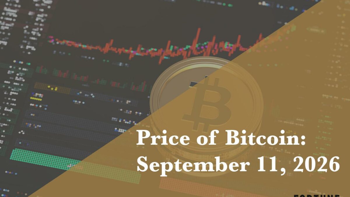 Current price of Bitcoin for Sept. 11, 2026
