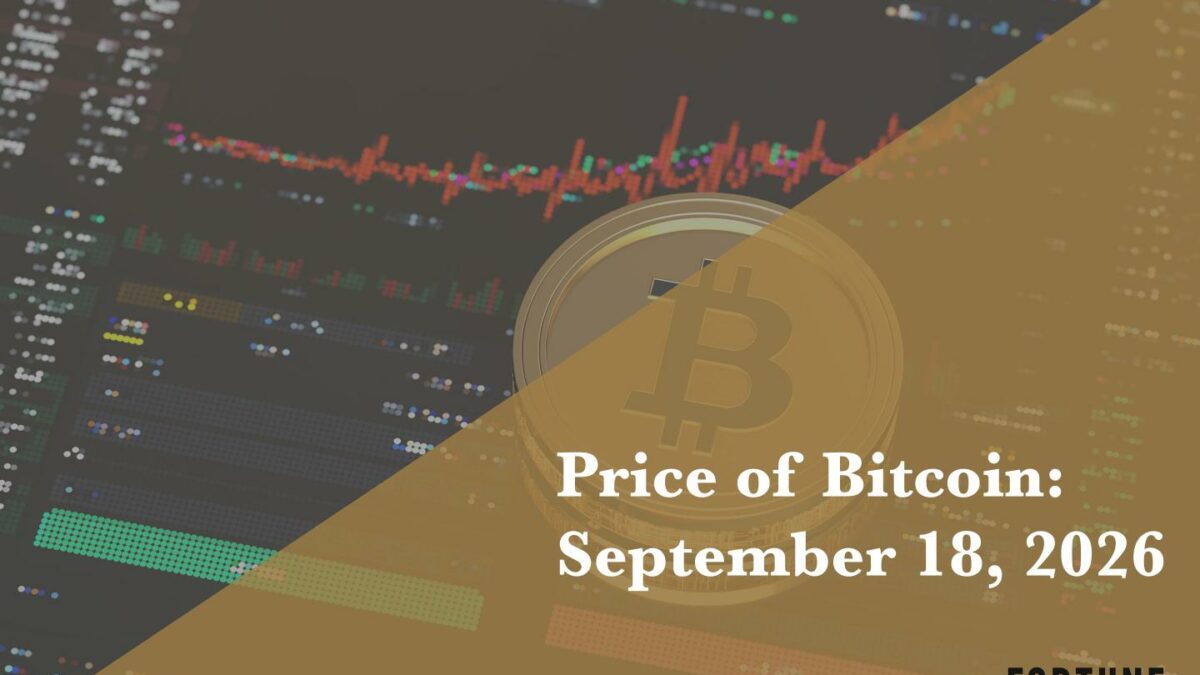 Current price of Bitcoin for Sept. 18, 2026