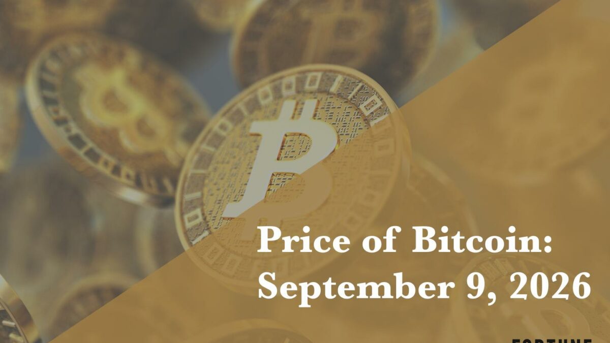 Current price of Bitcoin for Sept. 9, 2026