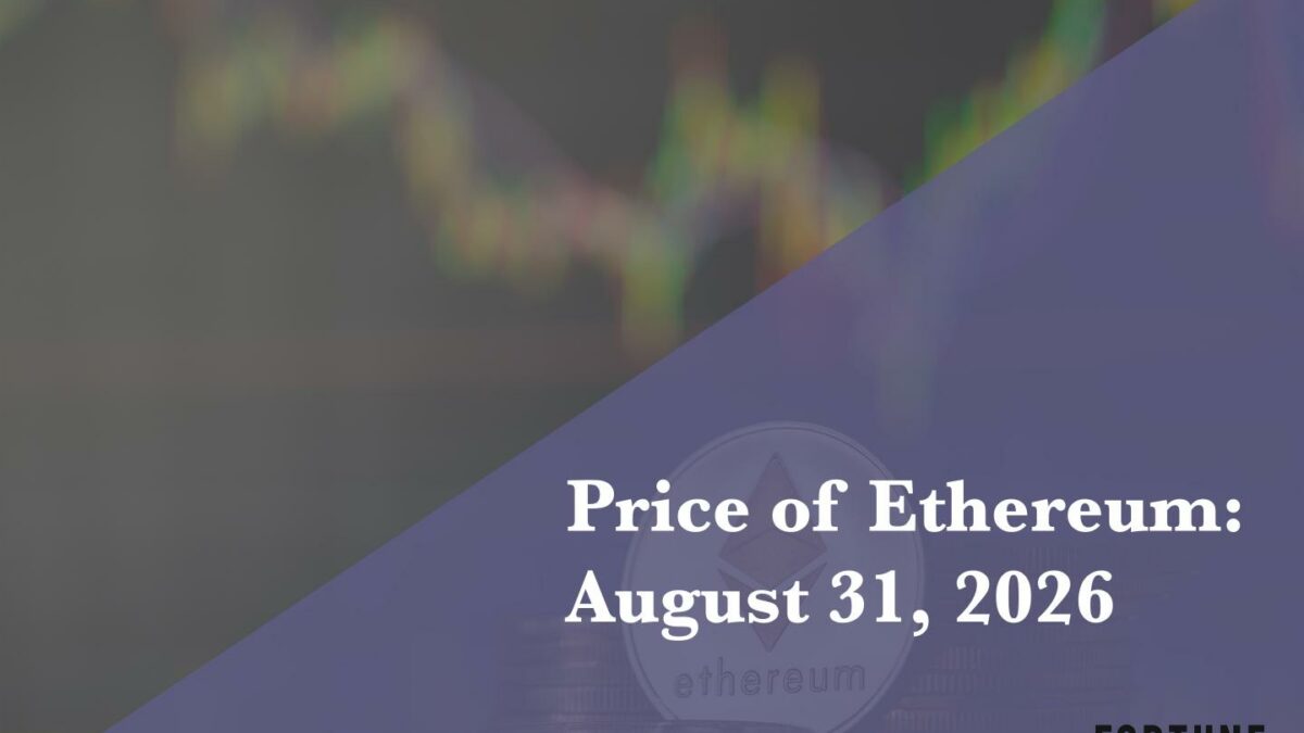 Current price of Ethereum for Aug. 31, 2026