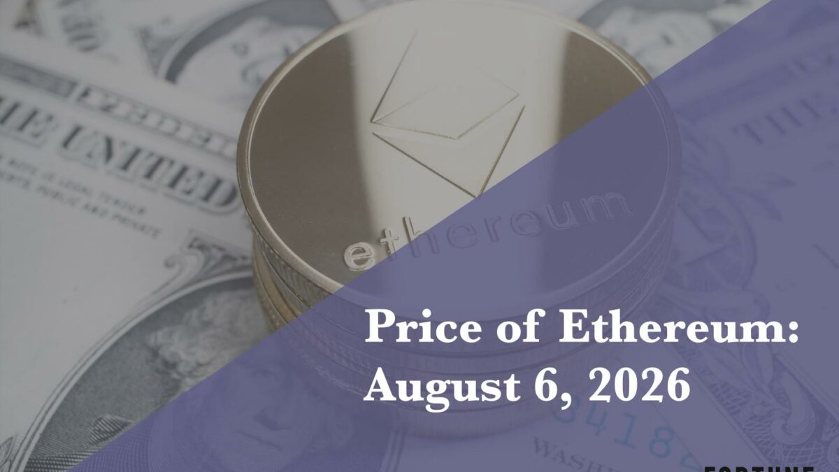 Current price of Ethereum for Aug. 6, 2026