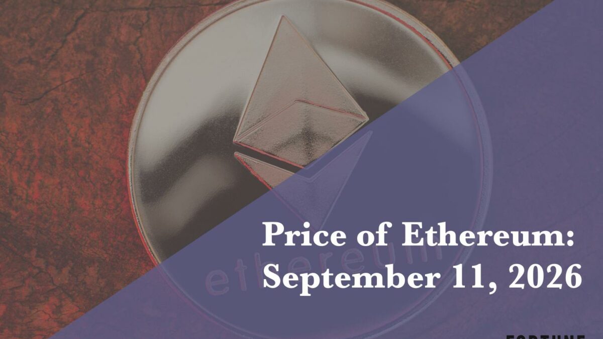 Current price of Ethereum for Sept. 11, 2026