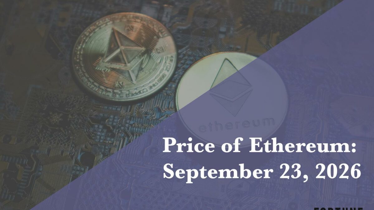 Current price of Ethereum for September 23, 2026