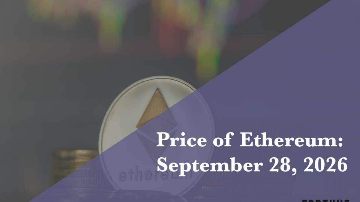 Current price of Ethereum for Sept. 28, 2026