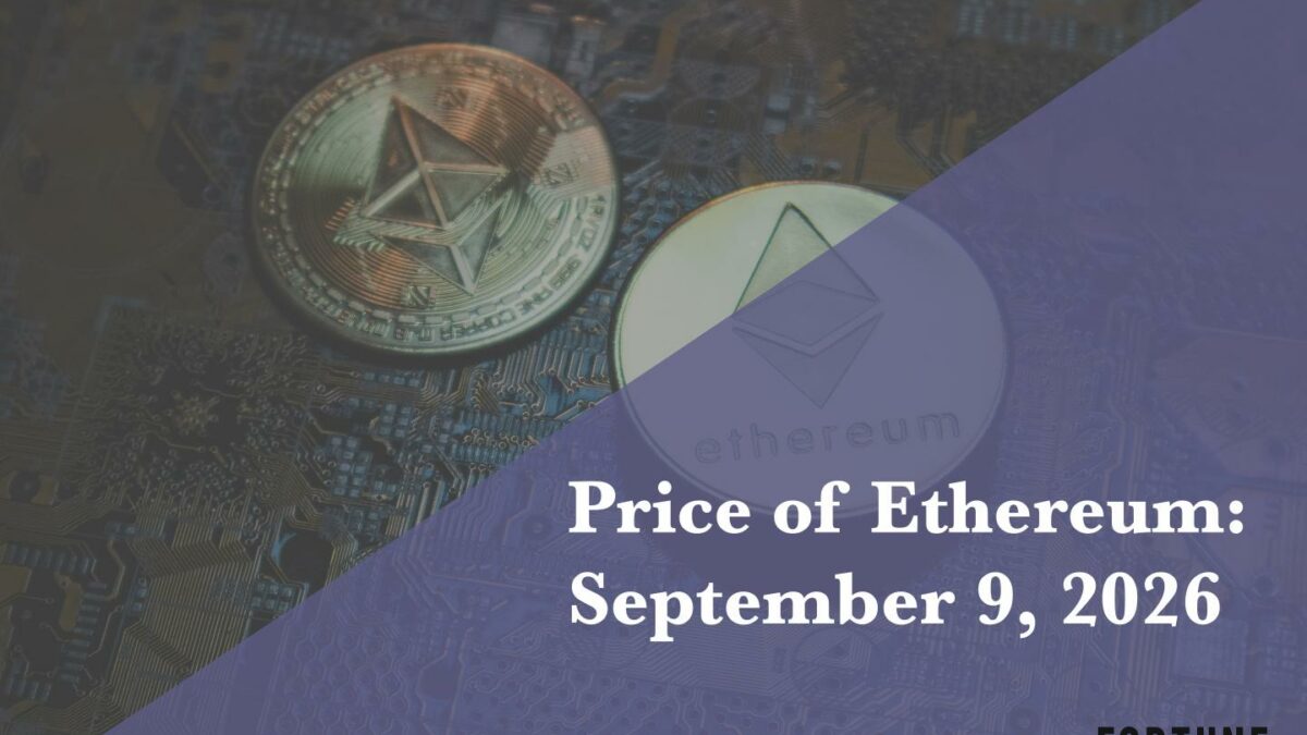 Current price of Ethereum for Sept. 9, 2026