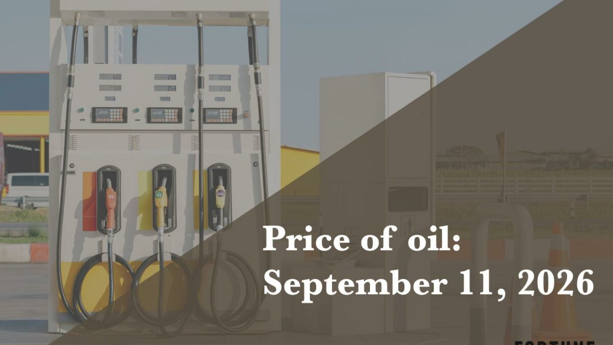 Current price of oil as of Sept. 11, 2026