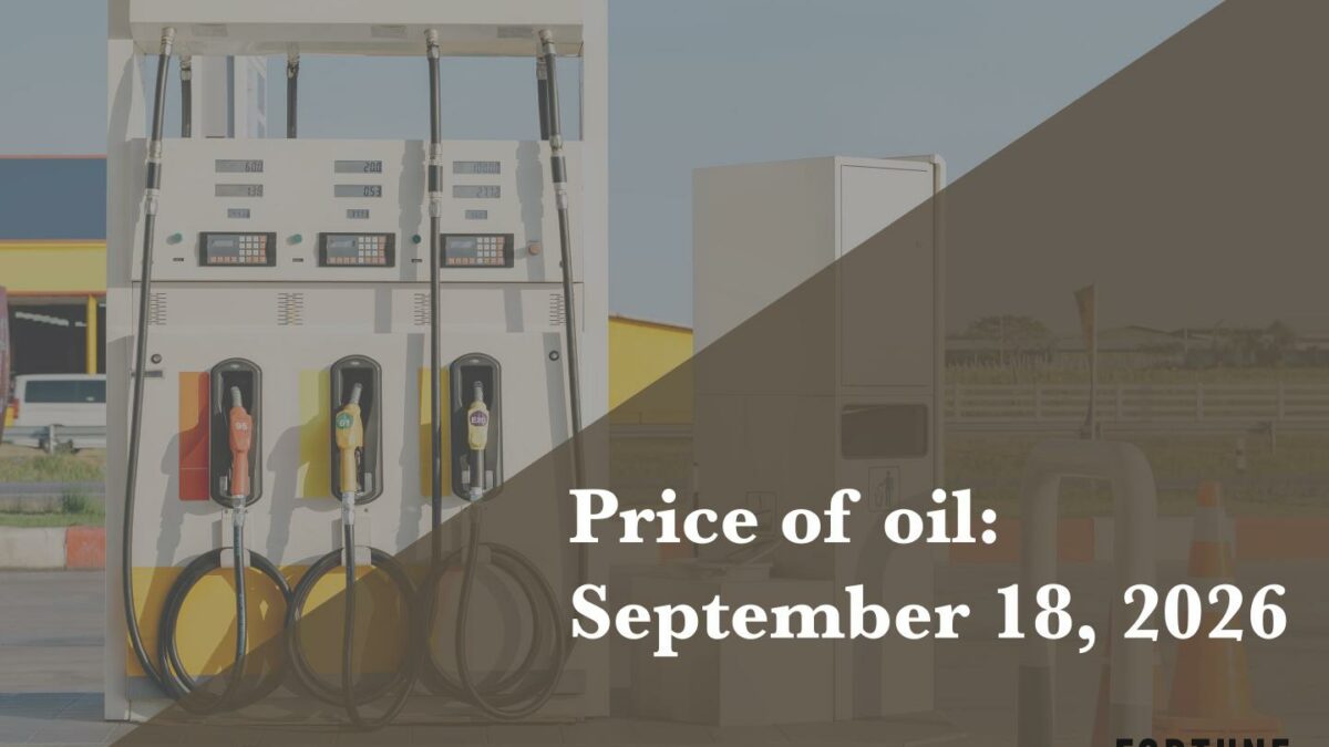 Current price of oil as of Sept. 18, 2026