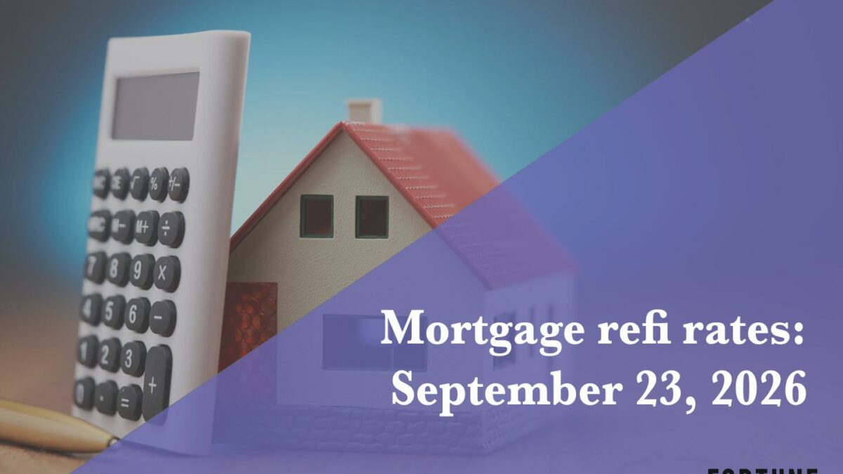 Current refi mortgage rates report for Sept. 23, 2026