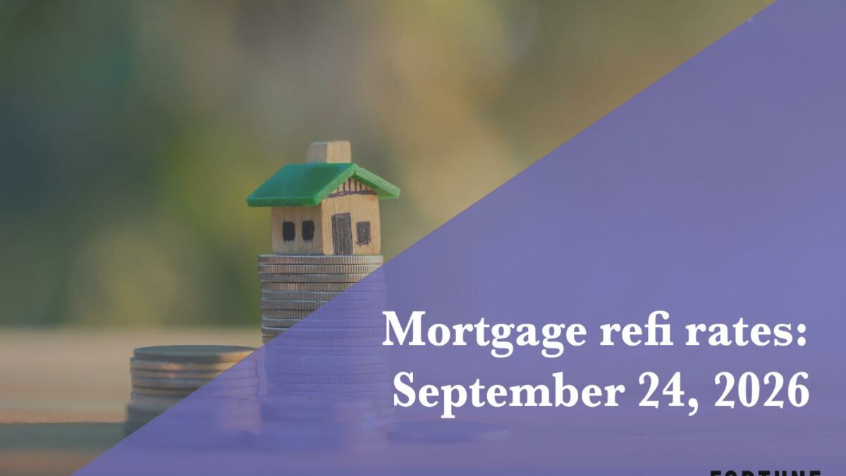 Current refi mortgage rates report for Sept. 24, 2026