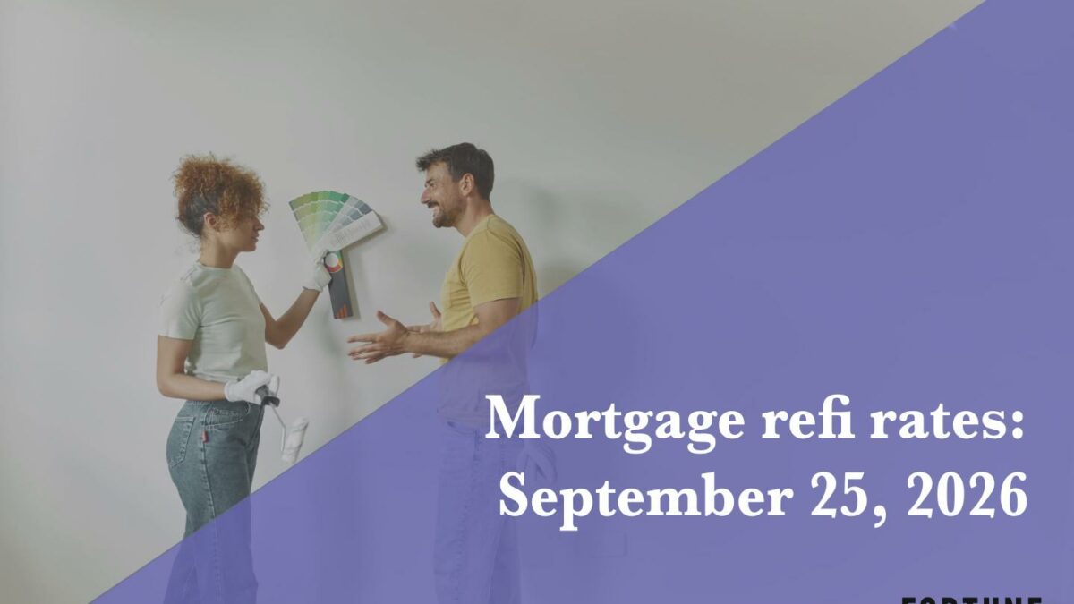 Current refi mortgage rates report for Sept. 25, 2026
