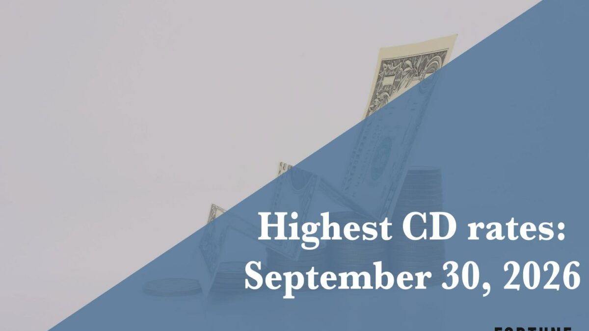 Top CD rates today, Sept. 30, 2026: Lock in up to up to 5.10%