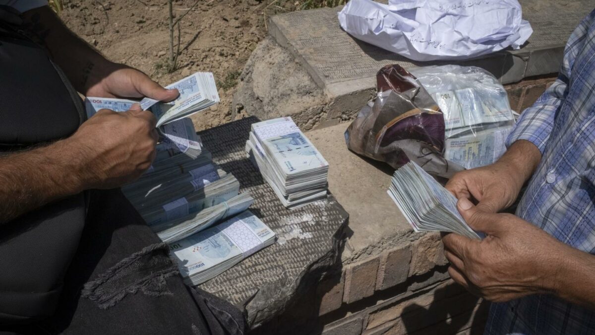 Iran’s currency is getting obliterated as the regime is about to run out of oil to sell and can’t even get its money from customers