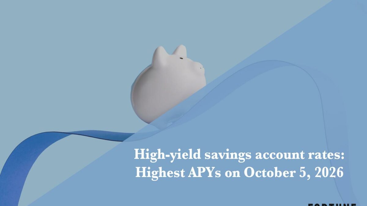 The top high-yield savings rates on October 5, 2026: Up to 4.50% on Oct. 5, 2026