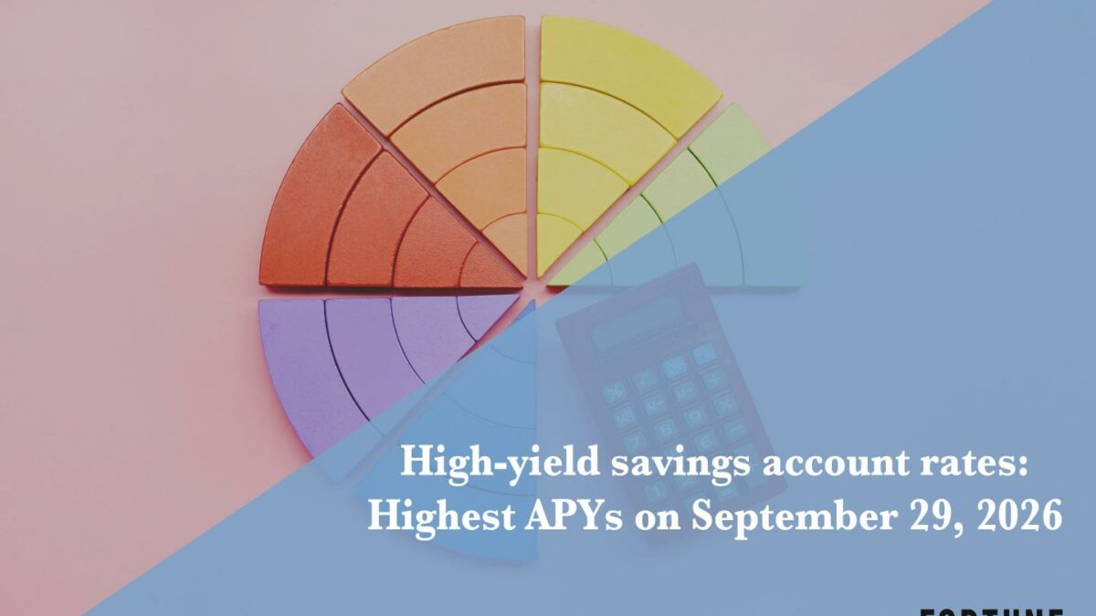 The top high-yield savings rates: Up to 4.50% on Sept. 29, 2026