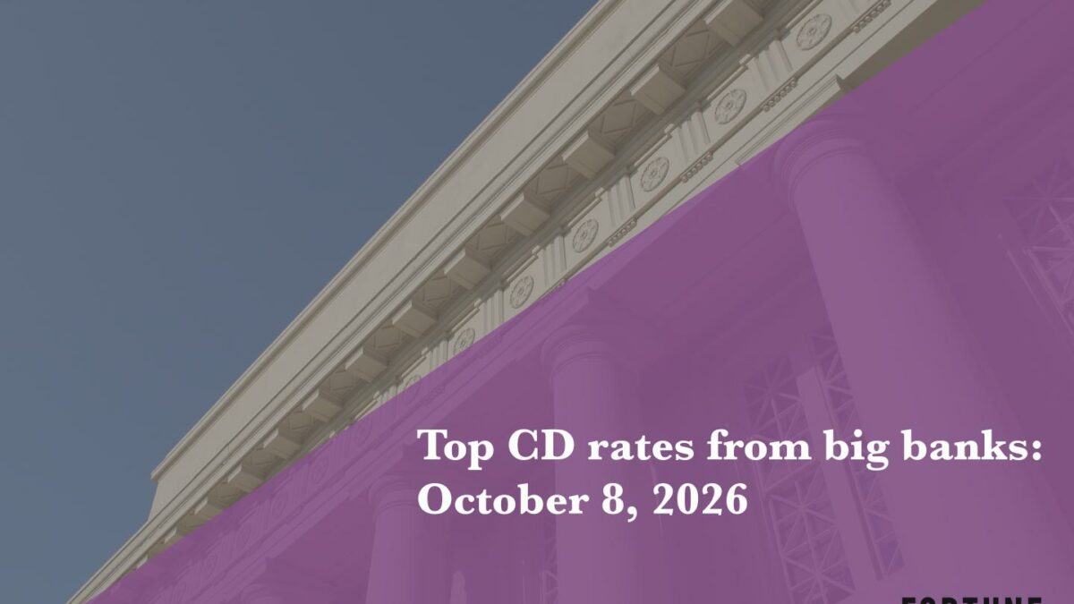 Top CD rates from major banks on October 8, 2026: Chase CDs, Bank of America CDs, Citibank CDs, and more