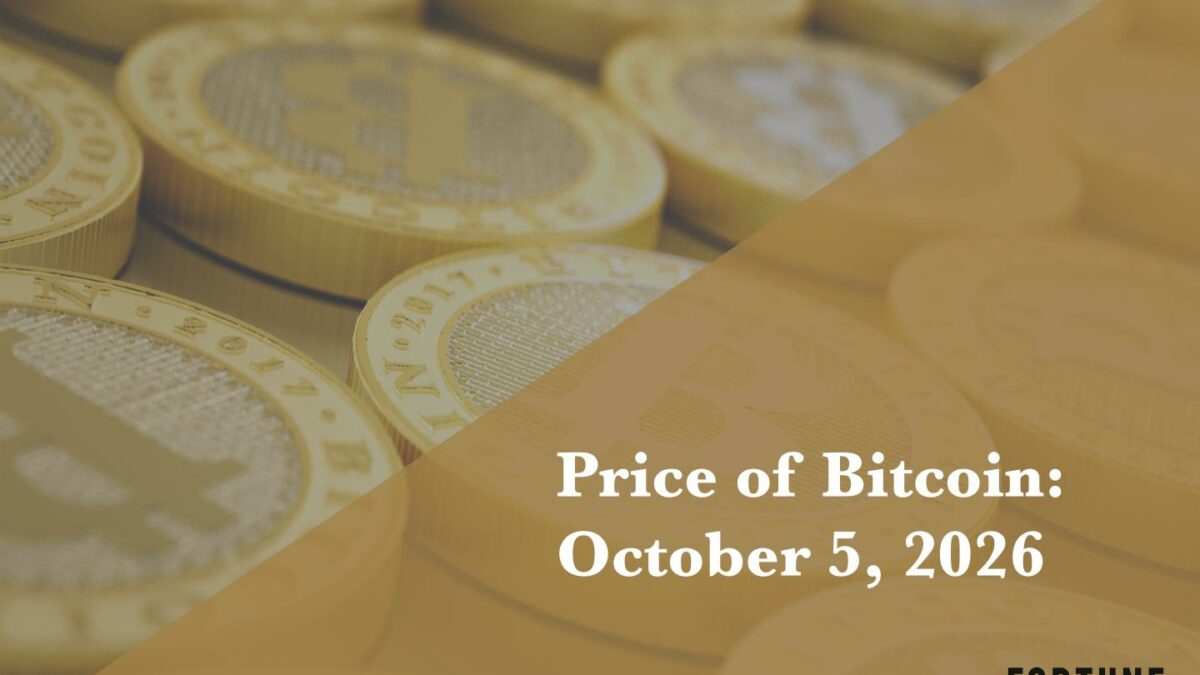 Current price of Bitcoin for October 5, 2026