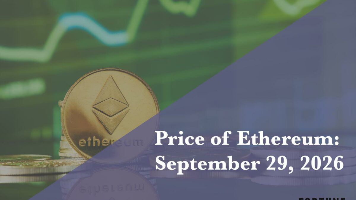 Current price of Ethereum for Sept. 29, 2026