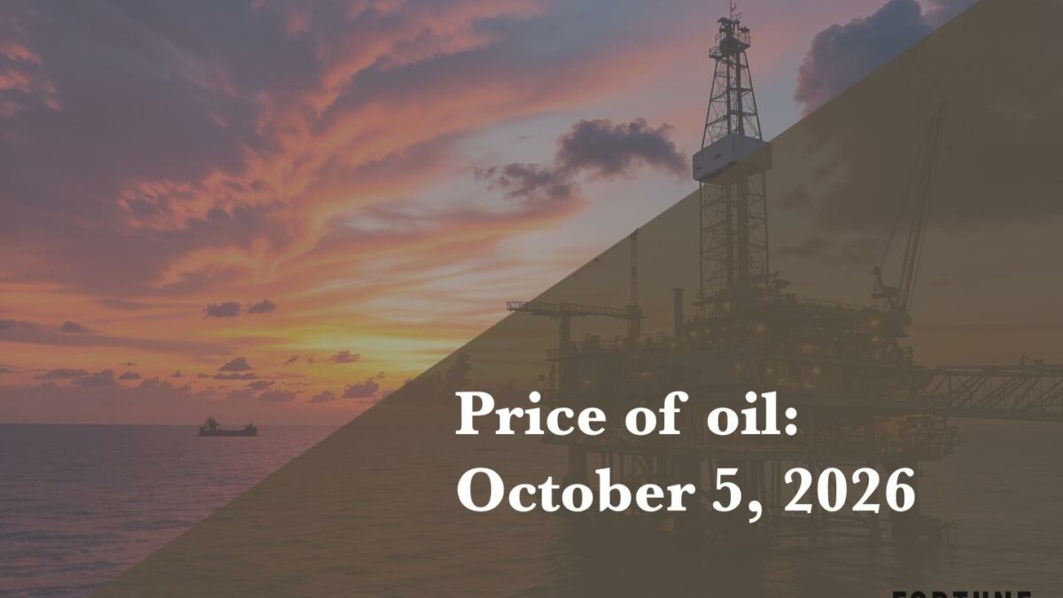 Current price of oil as of October 5, 2026