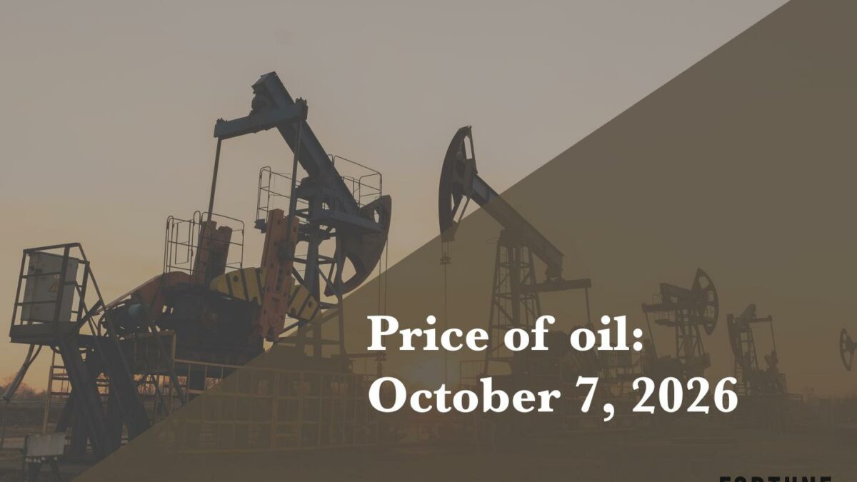 Current price of oil as of October 7, 2026