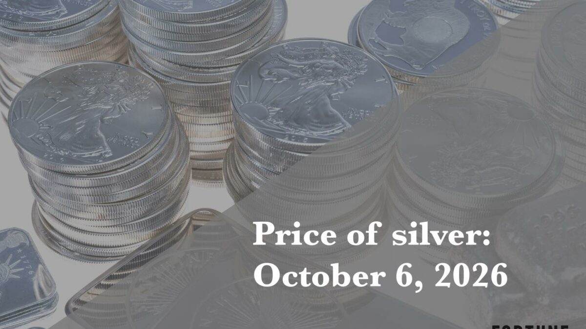 Current price of silver as of Tuesday, October 6, 2026