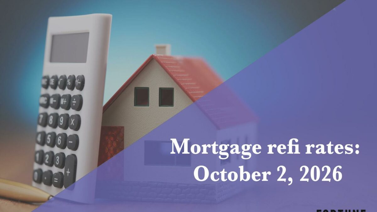 Current refi mortgage rates report for Oct. 2, 2026