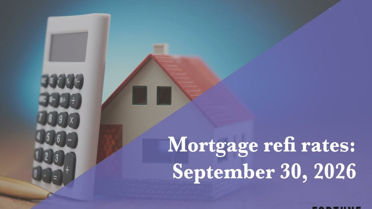 Current refi mortgage rates report for Sept. 30, 2026